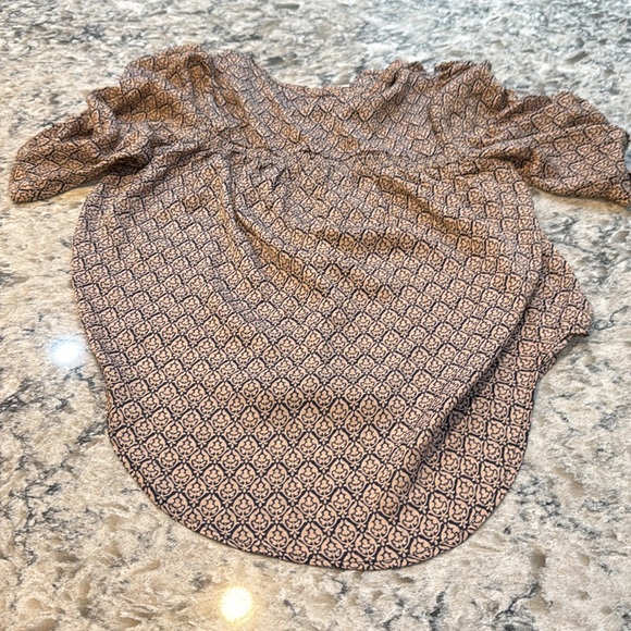 bishop + young | Rachel Ruched Sleeve Blouse in Rhapsody Print Size S Small - Picture 12 of 12